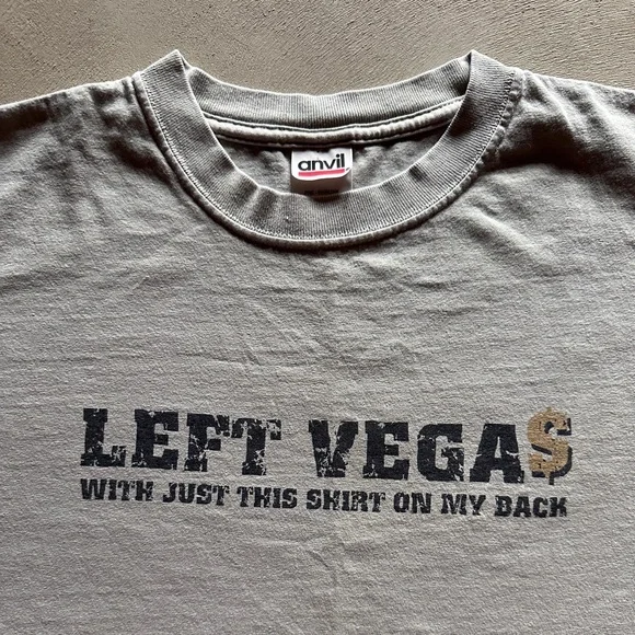 vintage anvil funny humour las vegas tshirt - Picture 2 of 4